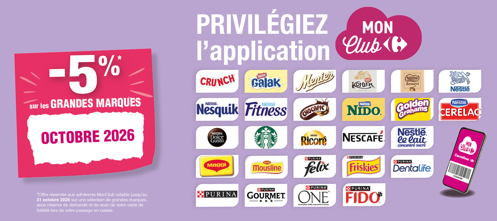 VOS GRANDES MARQUES D'OCTOBRE SONT LÀ !