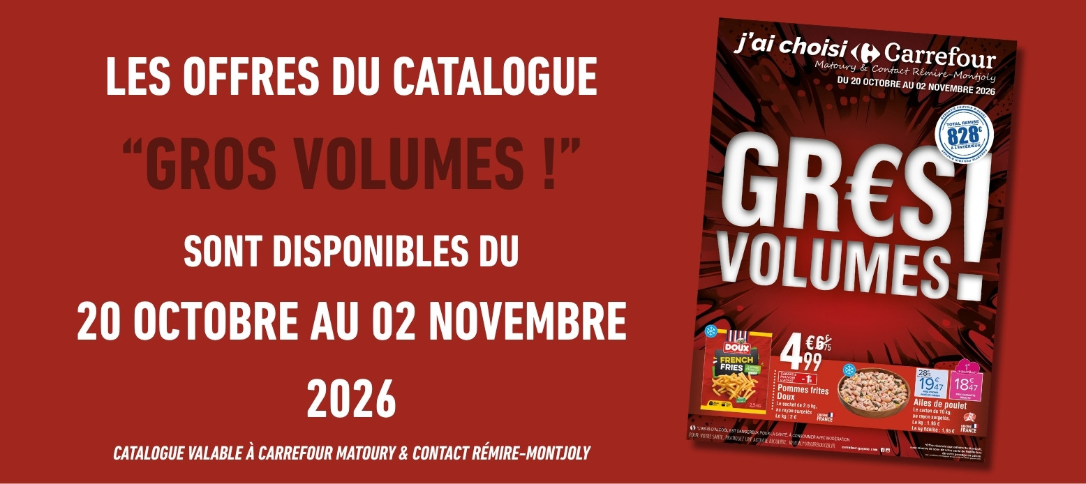 NOUVEAU CATALOGUE : GROS VOLUMES !